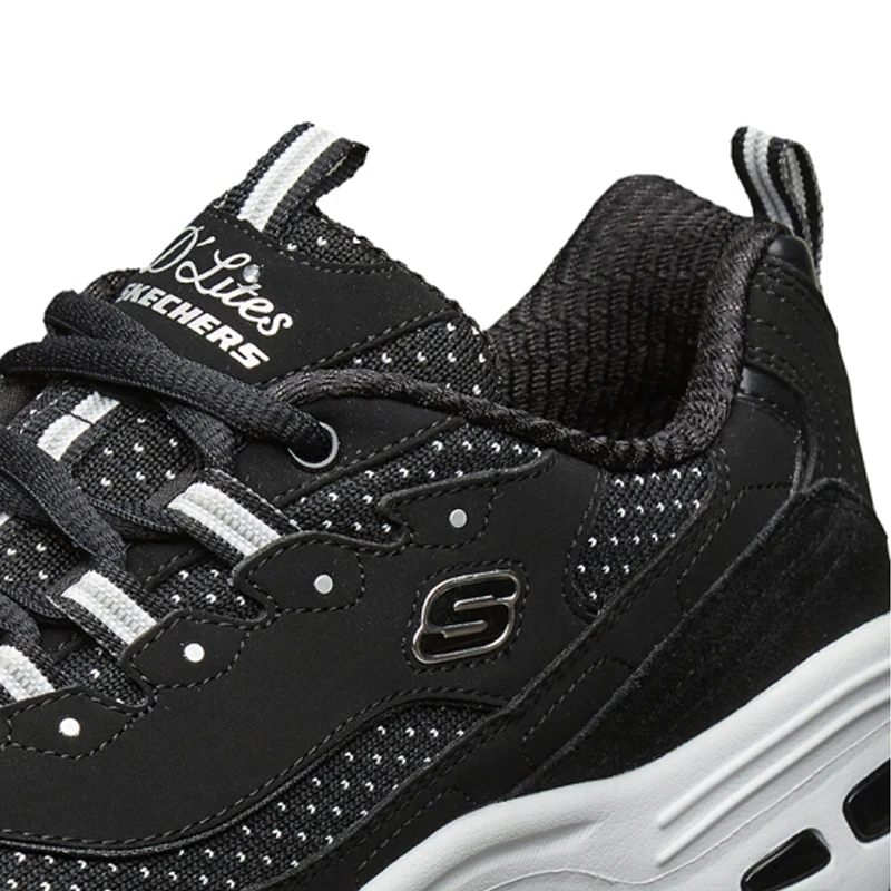 Skechers D'LITES/Повседневная обувь; женские модные теннисные кроссовки на платформе; женские дышащие кроссовки на плоской подошве; 13142-BKW