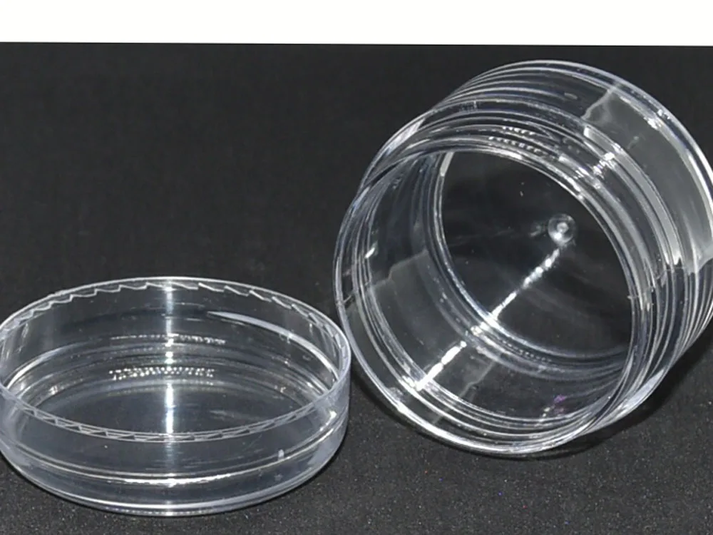 20g Прозрачный Круглый образец баночка для крема банки контейнер мини пластиковый