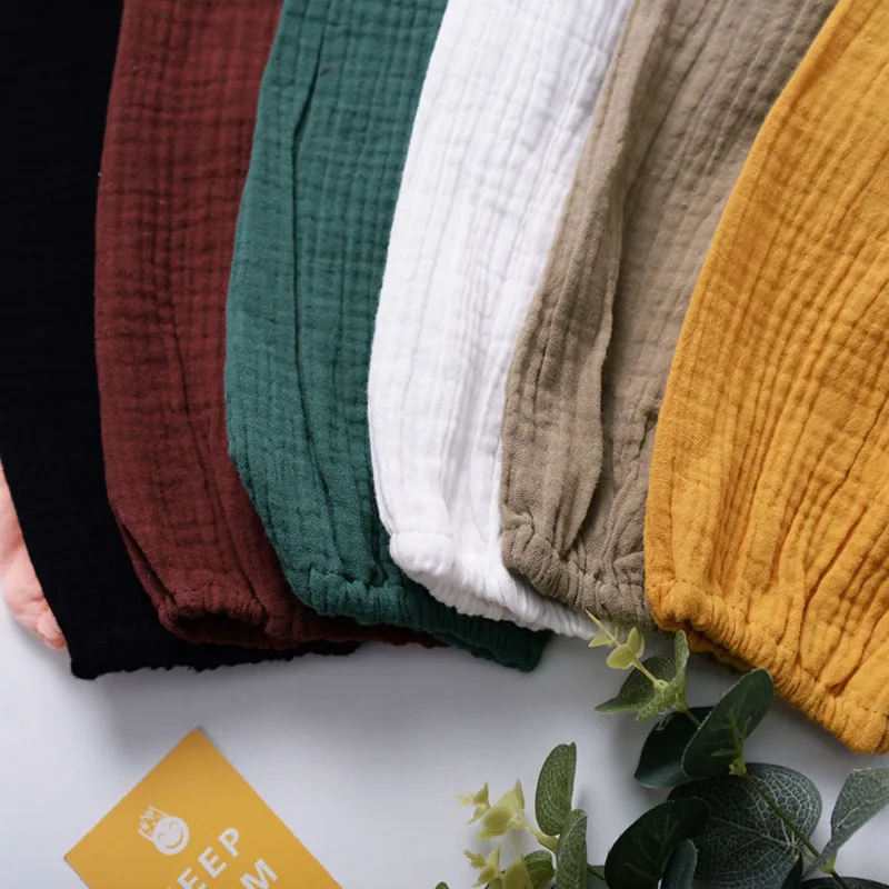 

Autumn Baby Pants Girl Boy Clothes Cotton Solid Print Long Harem Pants Trousers Toddler Casual Bottoms Clothing Fashion