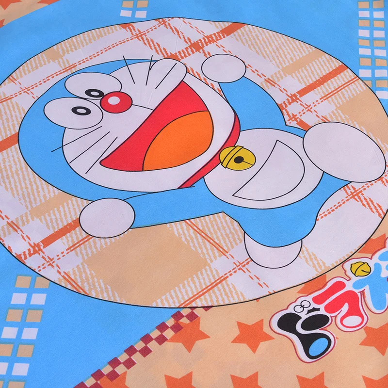 Милый мультфильм постельного белья красочные синий зеленый Doraemon рисунок Hello Kitty