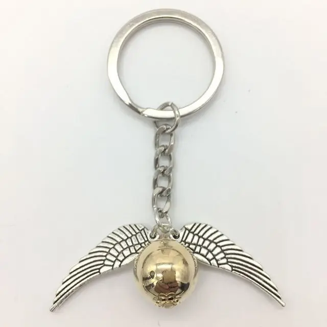 Металлический брелок Deathly Hallows модное серебряное кольцо для ключей с круглыми
