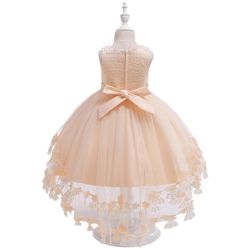 Ballgown Кружева Красный Строгая детская одежда принцессы праздничные платья для детей возрастом от 3 до 10 лет платье для первого причастия