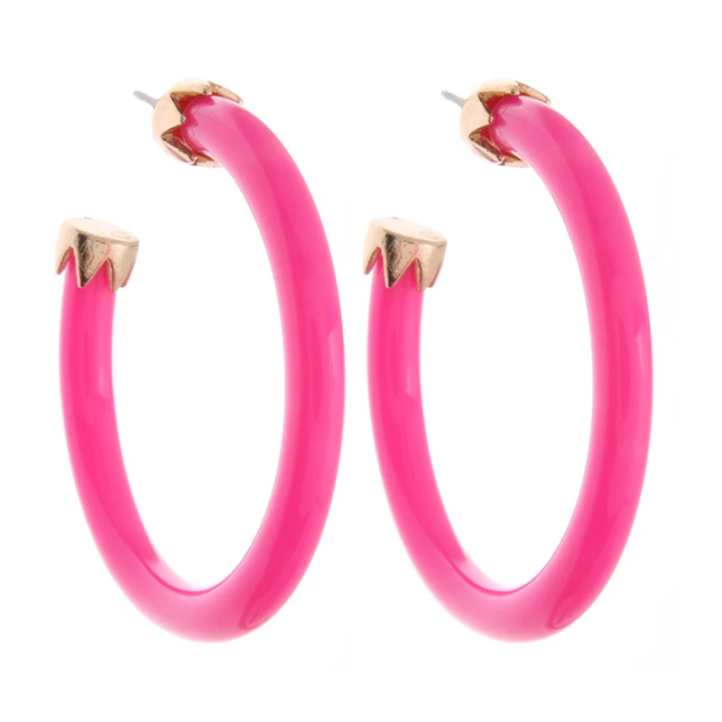 Женские серьги-кольца NeeFuWoFu полимерная серьга металлические большие серьги |