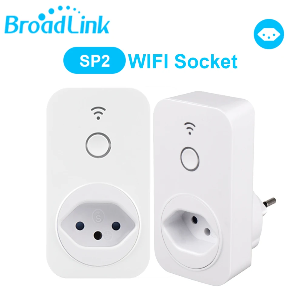Broadlink умный дом WiFi переключатель умная розетка работает с Alexa Google Home SP2 ZA IN BR UK AU EU