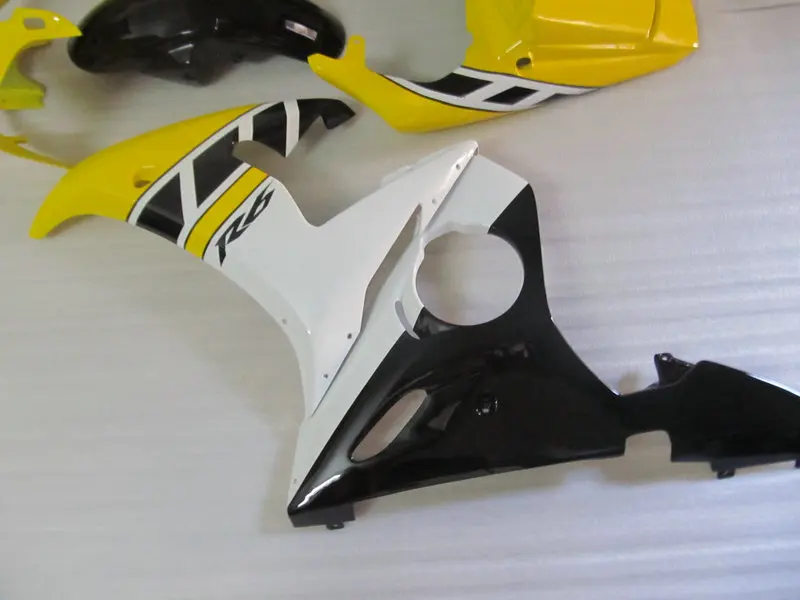 Набор обтекателей для мотоцикла YAMAHA YZFR6 03 04 05 YZF R6 YZF600 2003 2004 2005 ABS Желтый Белый