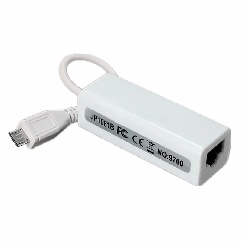 Micro USB 2 0 5P к RJ45 сетевой Lan Ethernet адаптер конвертер свинца для планшета|Компьютерные