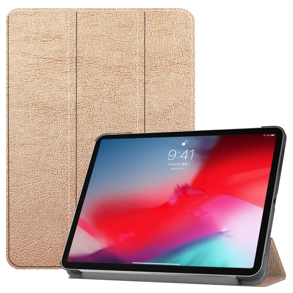 Умный чехол для iPad Pro 11 чехол Trifold магнитный штатив чехол магнитное крепление прорезиненное покрытие для iPad Pro 11