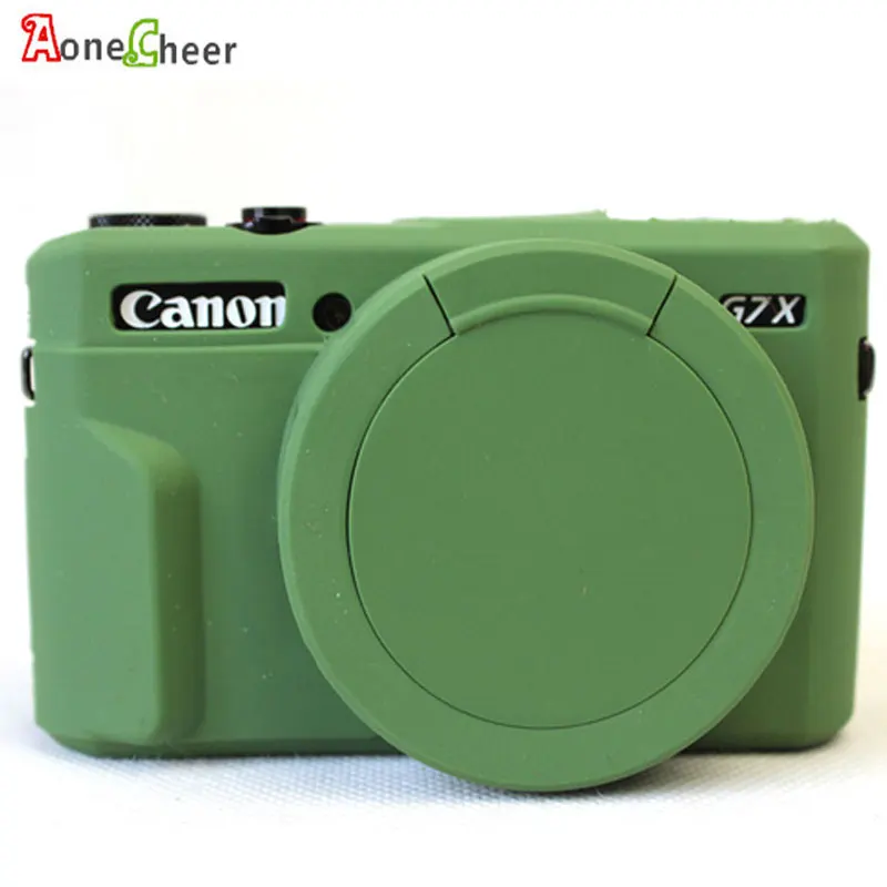 Красивый защитный чехол для Canon G7X Mark 2 II G7X2 G7XII с силиконовой крышкой объектива