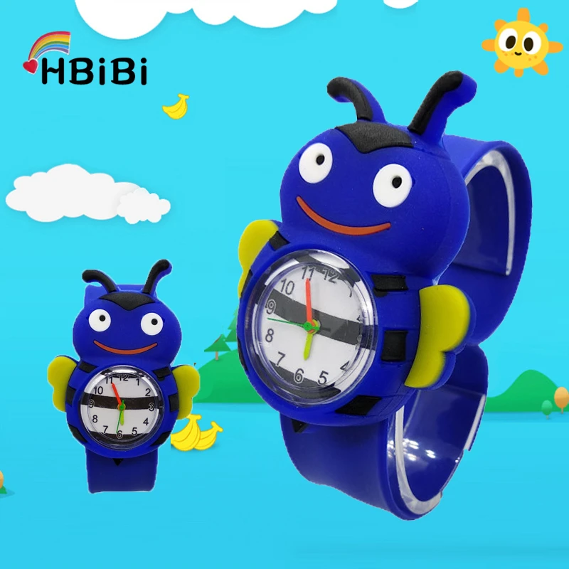 Модные брендовые часы HBiBi Bee Kids Slap Pat спортивные детские наручные с рисунком
