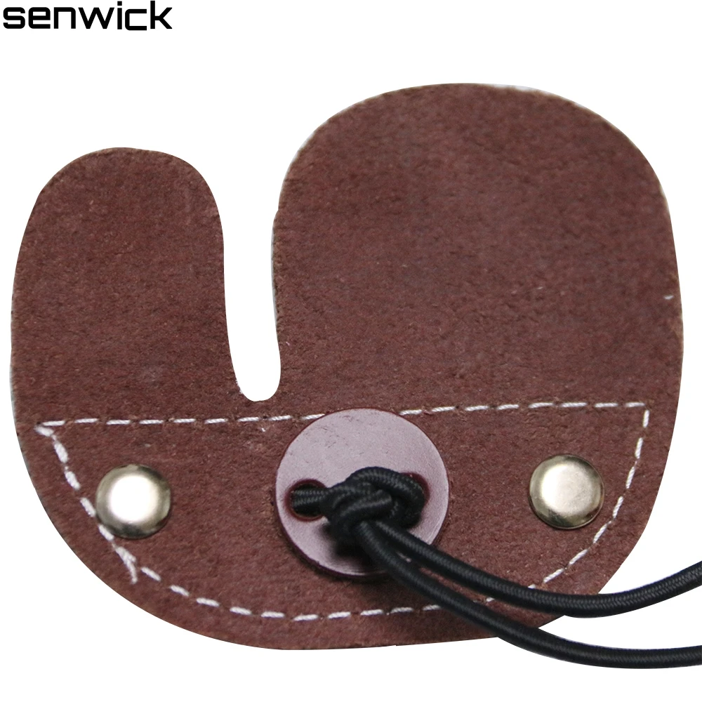 Новинка защита для пальцев стрельбы из лука стрелы охоты коровьей кожи материал