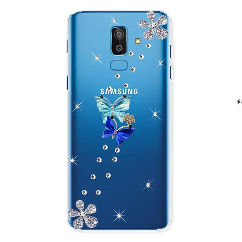 J8 2018 блестящий чехол со стразами для Samsung Galaxy J4 J6 Plus J2 Core J7 Neo DUO Pro J3 J5 2016 2017 телефона