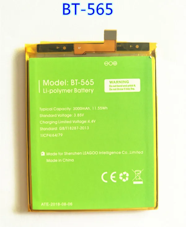 AZK Новый 3 85 V 3000mAh kiicaa mix BT 565 Аккумулятор для leagoo 5 дюймов BT565 батарея