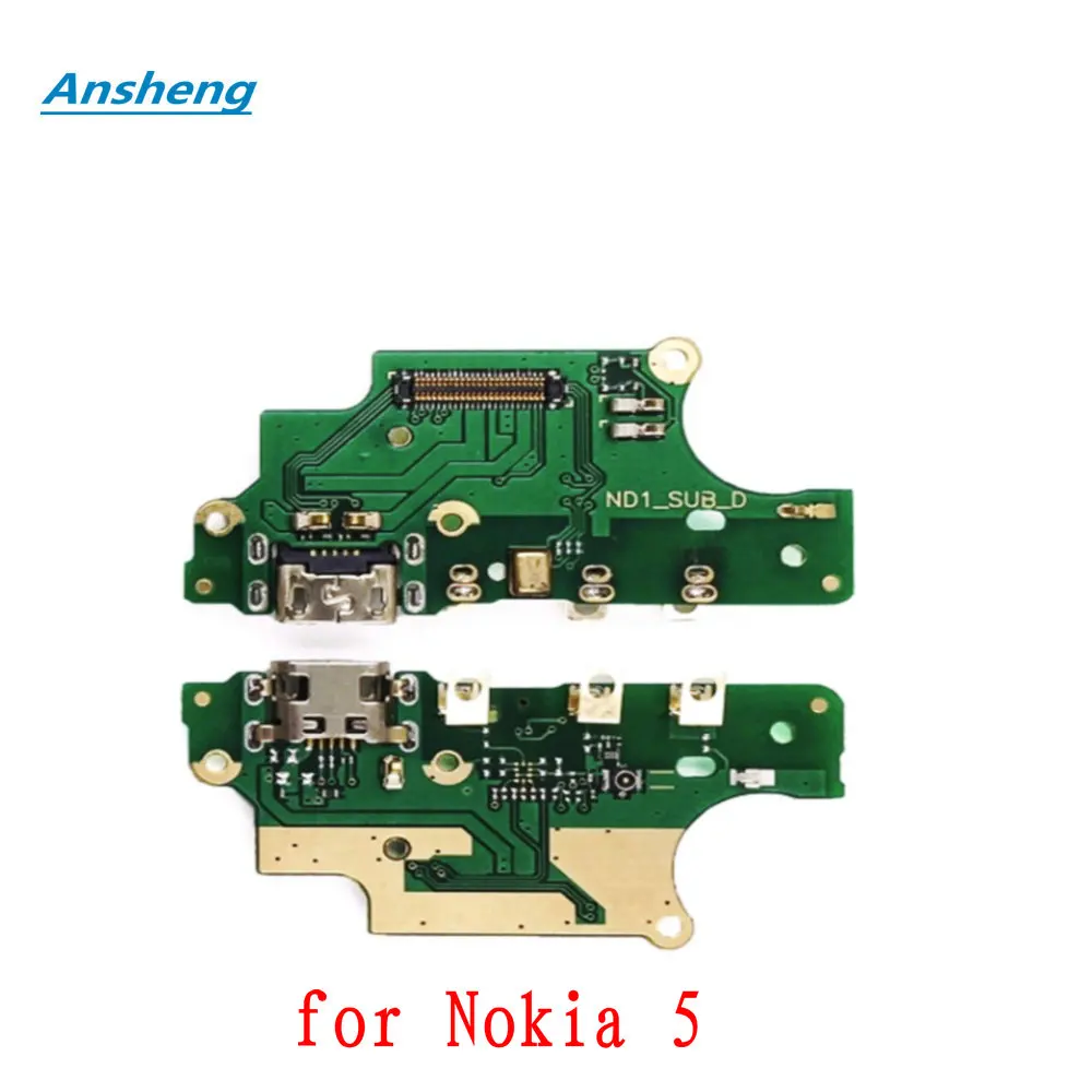 Ansheng Micro Dock Connector USB зарядная плата Порт гибкий кабель для Nokia 2 3 5 6 7 X6 сотового