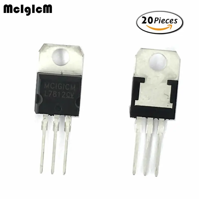 Mcigicm 20 штук 7812 L7812CV L7812 к 220 12 В регулятор напряжения|voltage regulator|12v voltage regulatorvoltage regulator