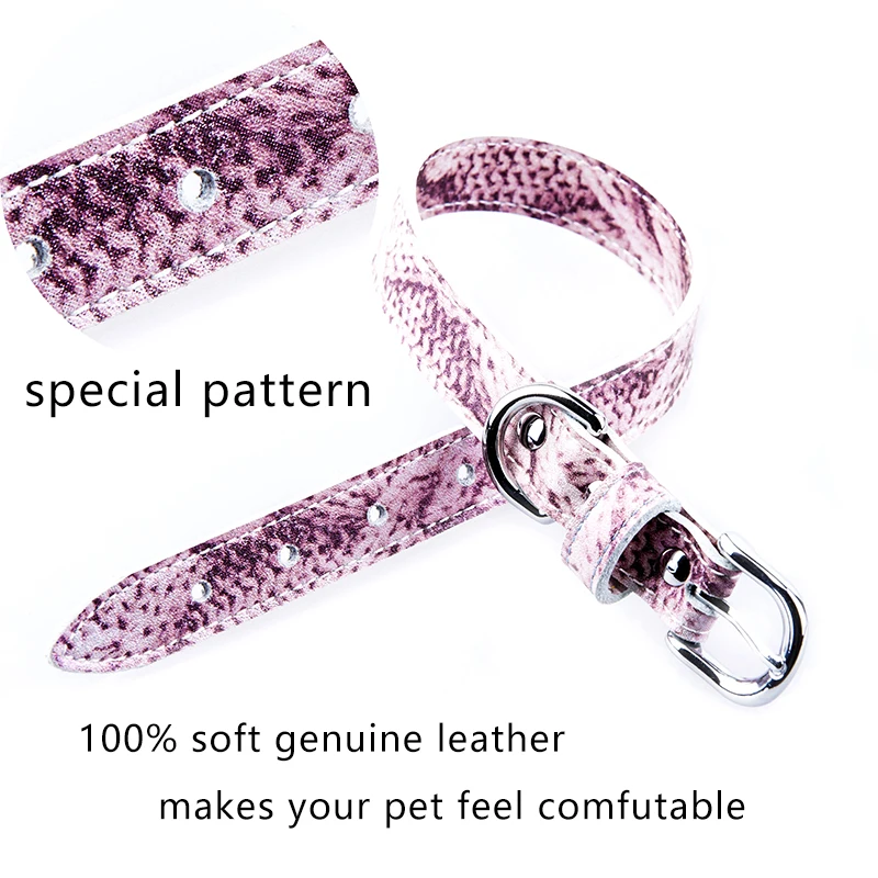 Женский ошейник для собак из натуральной кожи маленьких средних и больших