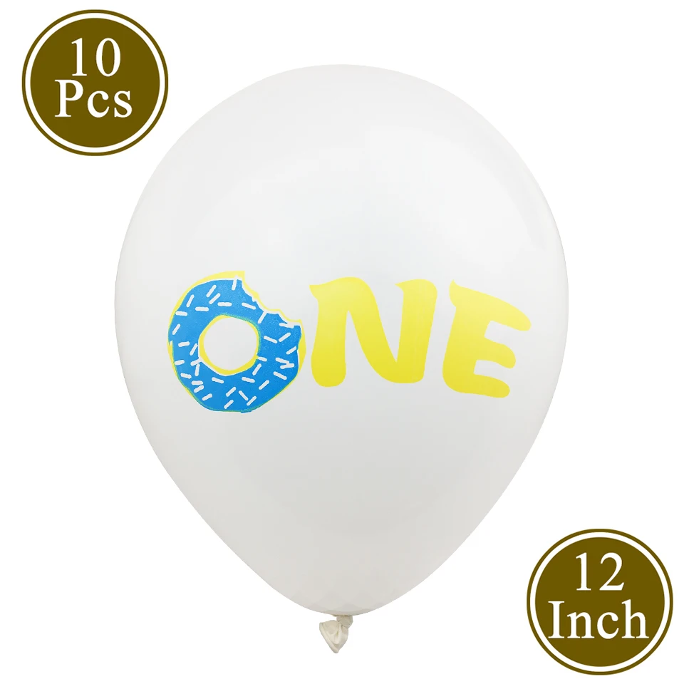 

ZLJQ Donut Balloon oh baby 1st Birthday Party Decoration Balloon Baby Shower Balloon Golden Rose Gold Aluminum Foil ONE Balloon