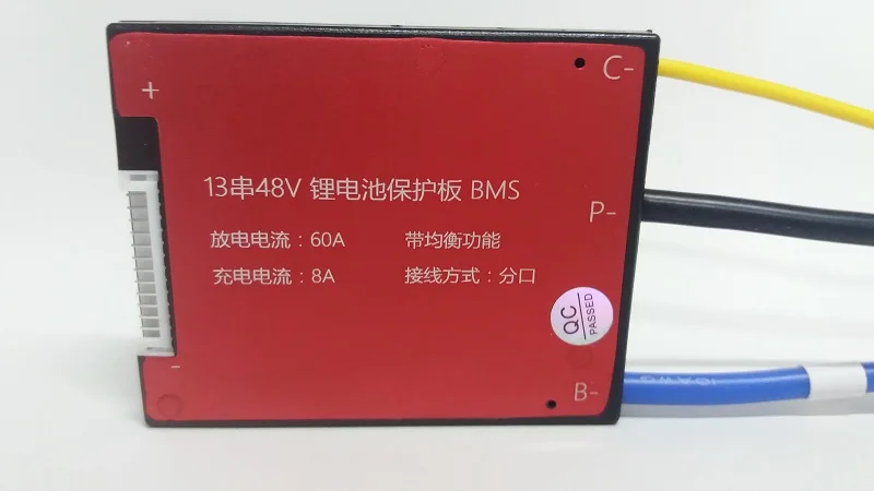 Литий-ионный аккумулятор 18650 Батарея BMS 13 S 18A 25A 35A 45A 60A с балансом для 48 V литиевая