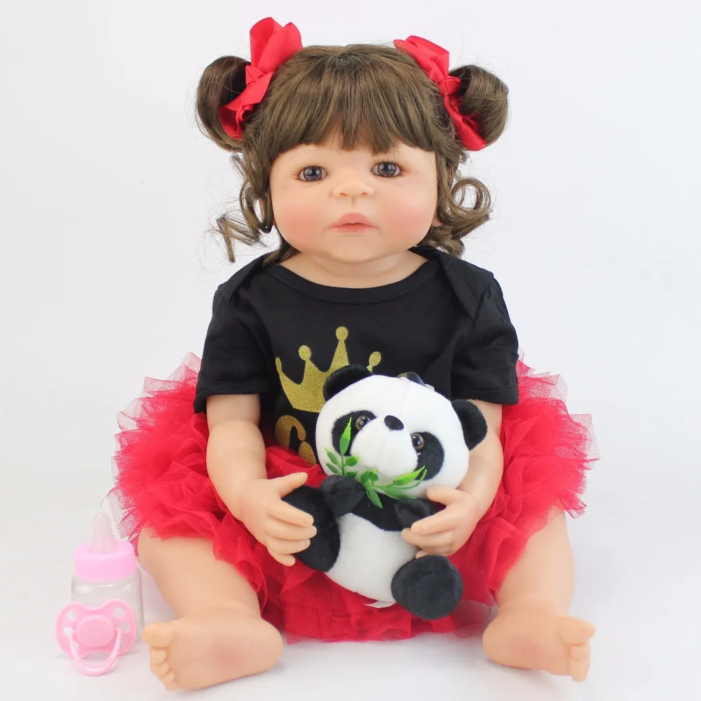 55 см полностью силиконовые куклы Reborn Baby Boneca виниловые восхитительные куклы для новорожденных, принцесс, малышей, Bebe Alive, игрушки для девочек, подарок на день рождения
