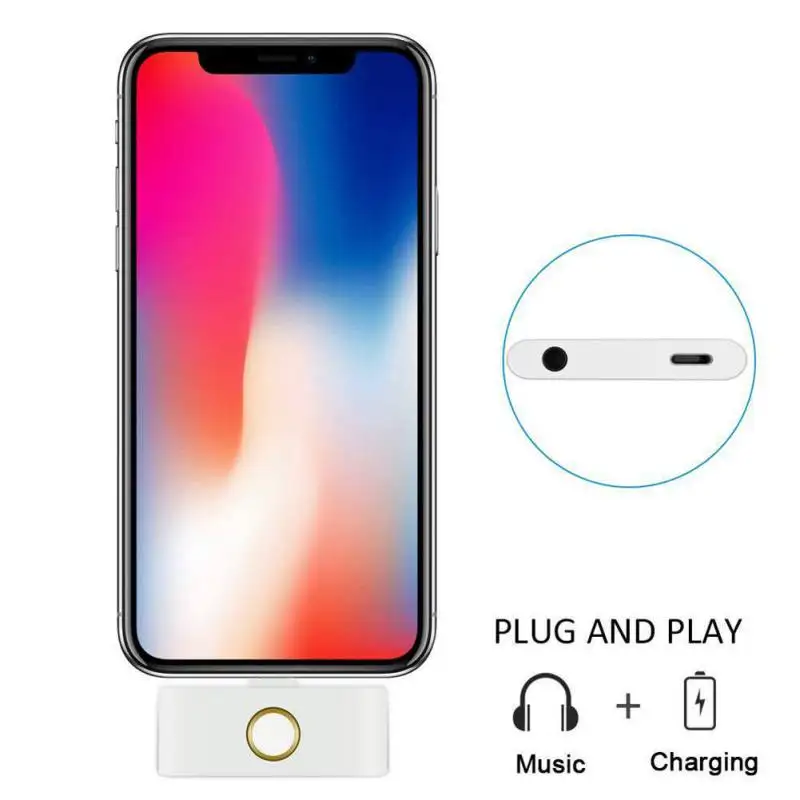 Внешняя кнопка домой аудио разъем для наушников зарядный адаптер iPhone XS MAX X XR 8 Plus 7