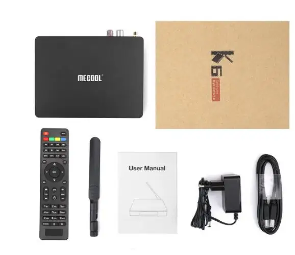 ТВ приставка MECOOL K6 DVB S2 T2 C 4k спутниковый ресивер Android 7 0 2 Гб ОЗУ 16 ПЗУ 4G & 5G WiFi 100