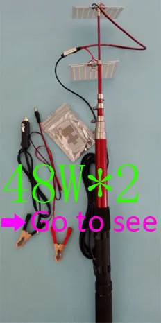Новое поступление 12V и формирующая листы для кровли 4 м телескопическая удочка светодиодный светильник уличный походный светильник мобильный уличный светильник s ночного поездку