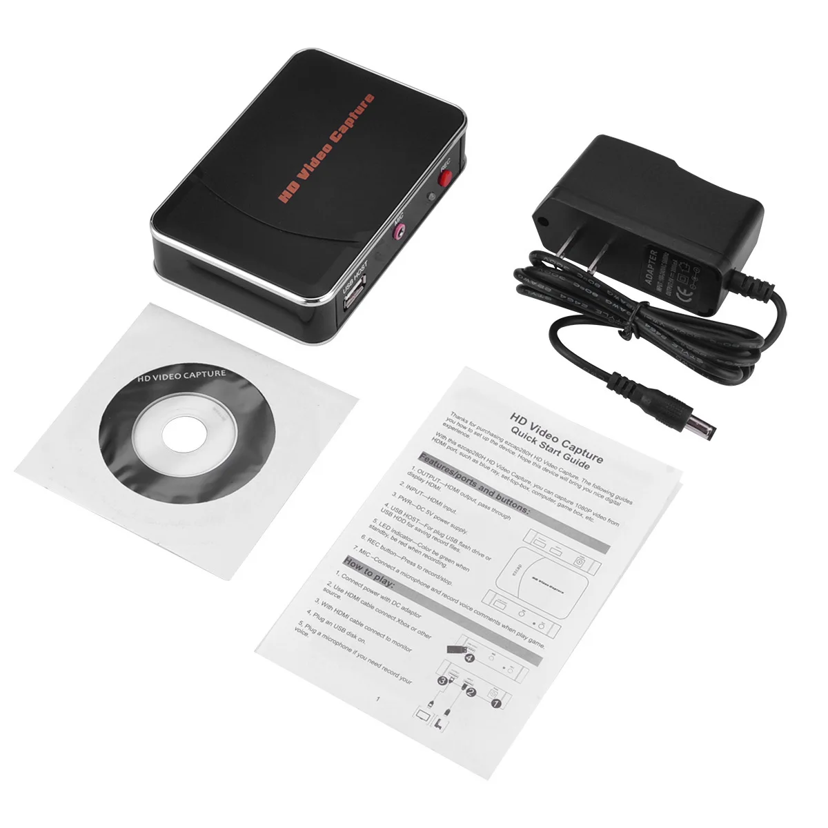 HDMI рекордер устройство видеозахвата видео Захват VHS плеер конвертер ezcap 280HB тюнер карта для окна Wiiu Xbox PS4