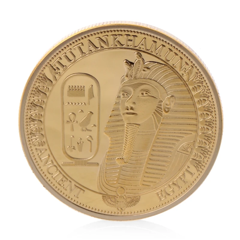 Позолоченная старинная Памятная коллекция монет Tutankhamun|souvenir|souvenir coin |
