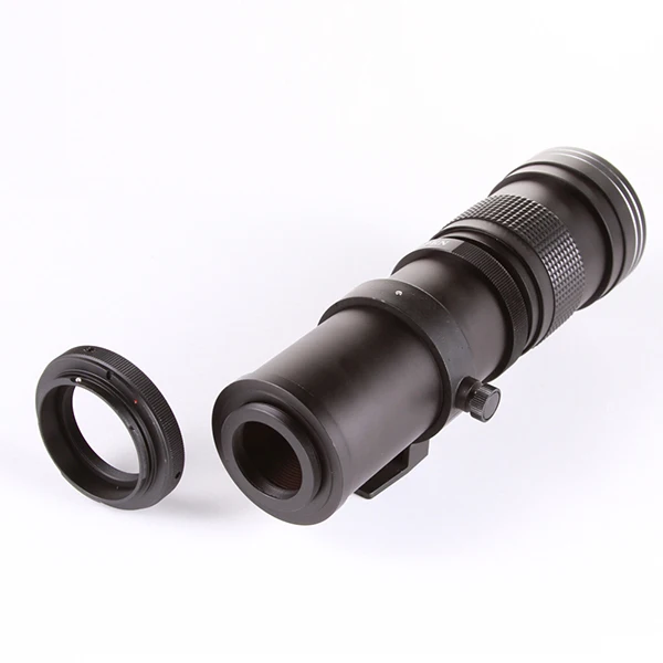 Телеобъектив с зумом 420 800 мм F/8 3 16 + T2 к адаптеру для Canon 5D II & III 7D 760D 750D|lens for canon|lens