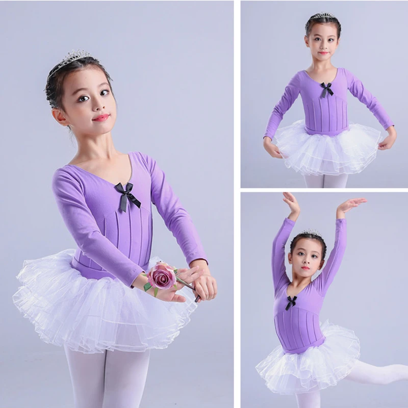 Professional Ballet Dance Outfits Children dance costumes kids Dress Pink Girls Gymnastics Leotard Dancewear tops / skirt | Тематическая