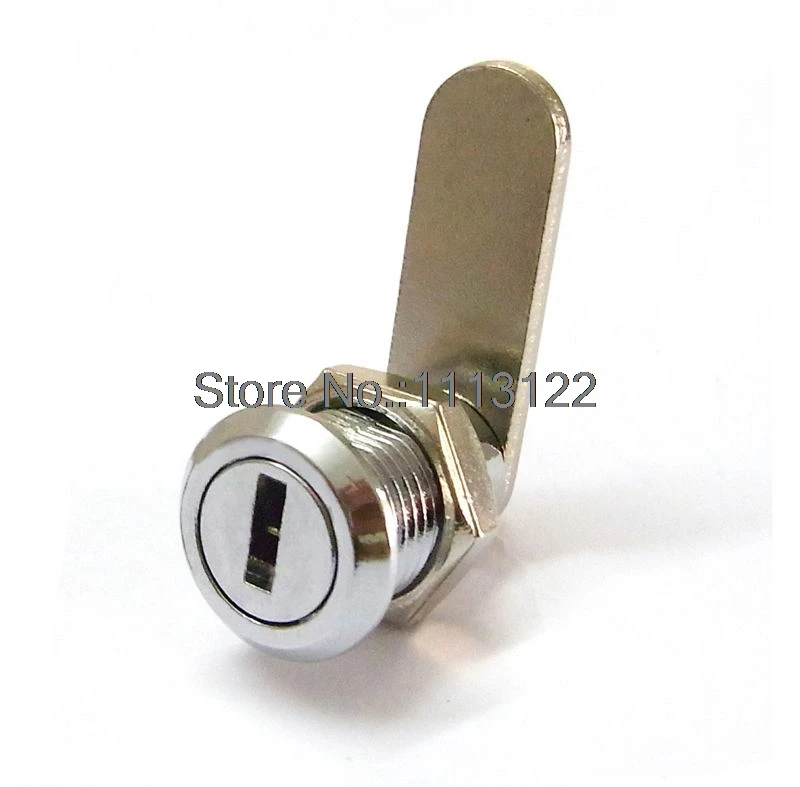 12mm Mini zinc alloy cam lock miniature furniture lock for display cabinet lock Acrylic display lock  1 PC