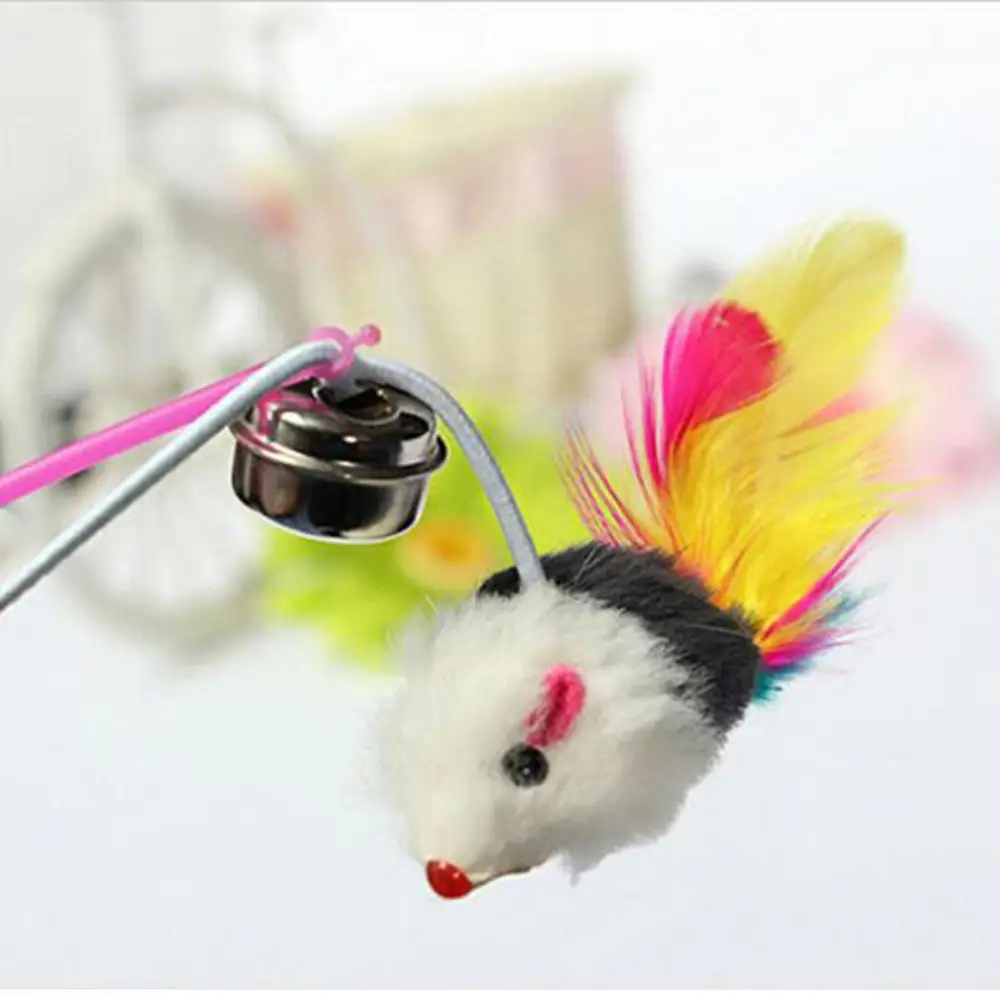 Новые стили Pet cat игрушки Милый Дизайн Стальной Проволоки Перо тизер Жезл