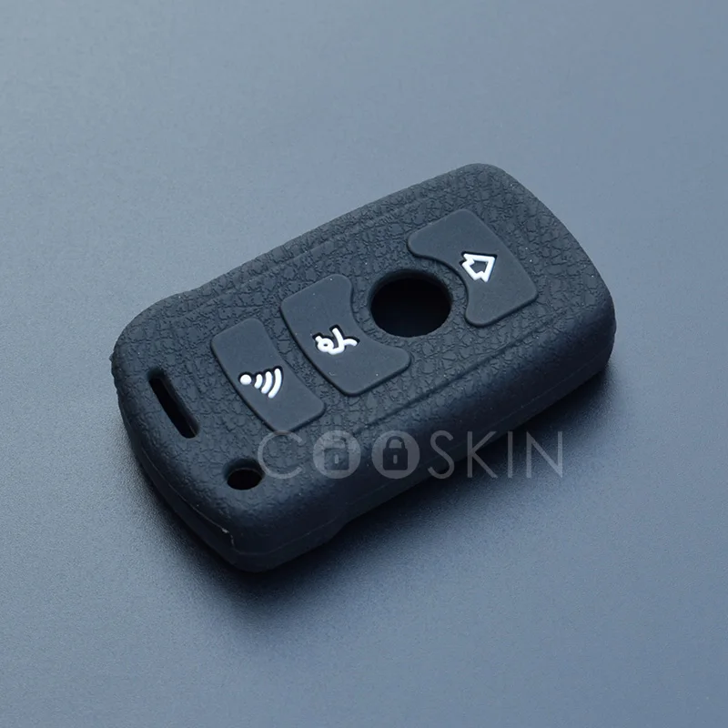 Silicon key fob case cover set new skin for BMW 3 5 7 SERIES Z3 Z4 E38 E39 E46 OLD Remote keyless entry protector repair protect |