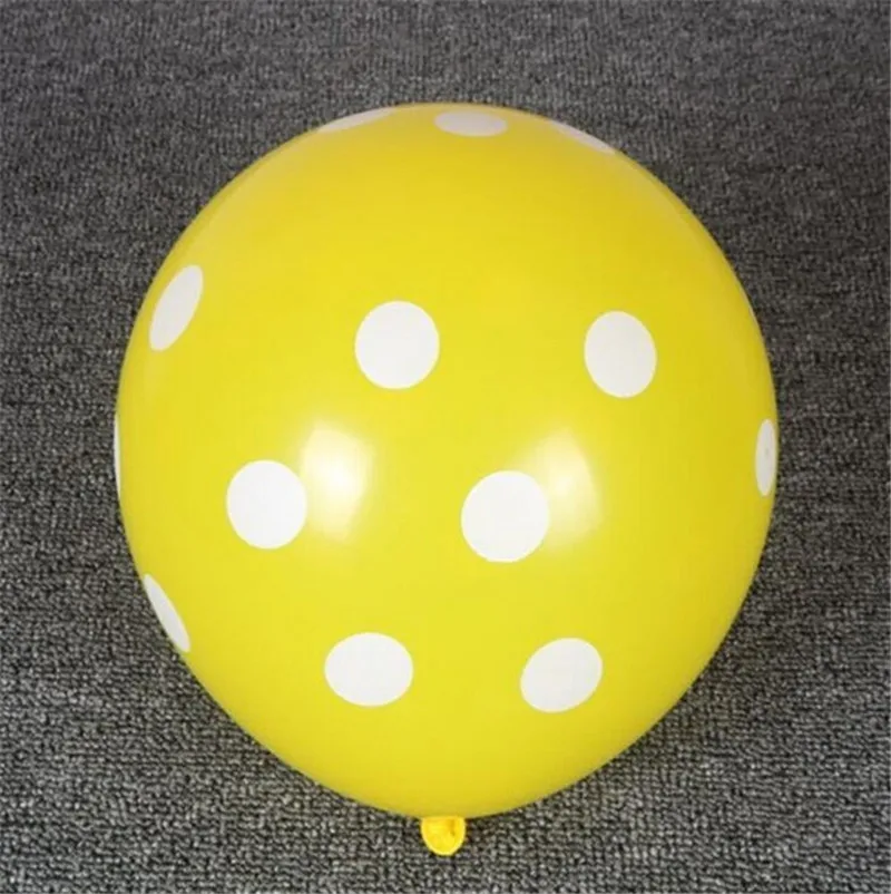 yellow 24 шт божья коровка черный красный горошек латексные шары globos Микки Минни вечерние подарки на день рождения воздушные шары Свадебный декор - Цвет: yellow