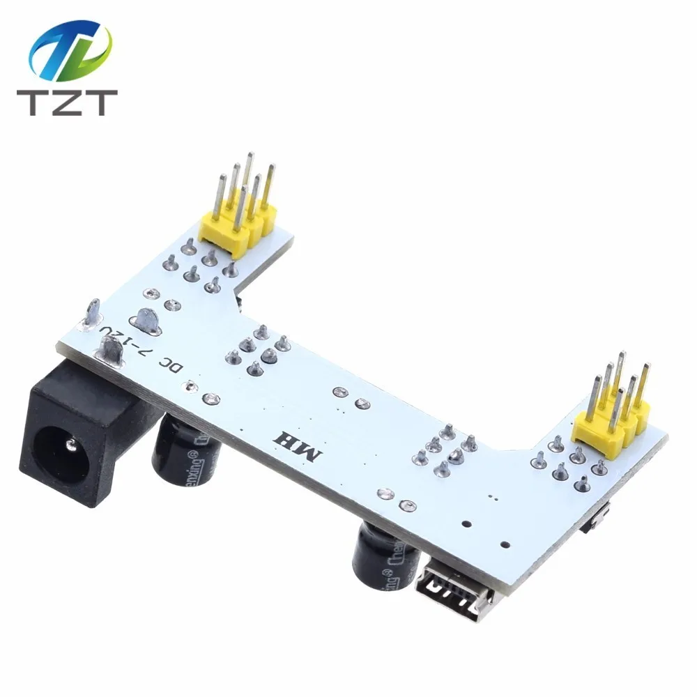 MB102 Интерфейс макет Питание модуль MB 102 для Arduino DIY Kit Белый DC 7 12V 2 канала доска|module