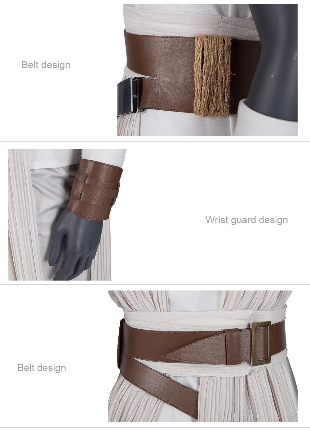 Rey Costume Star Wars 9 The Rise of Skywalker Cosplay Halloween Adult Superhero Jedi Rey Outfit Cosplay Boots Women Pants
