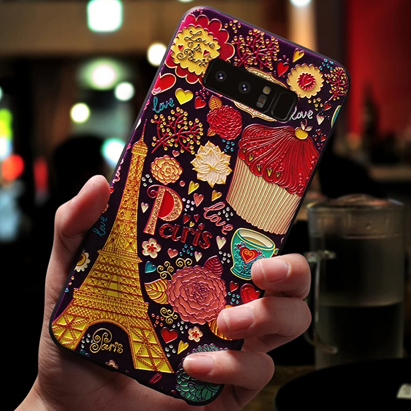 YonLinTan роскошный чехол, чехол, чехол для samsung galaxy note 8 note8 задняя крышка телефона 3D etui Капа милый