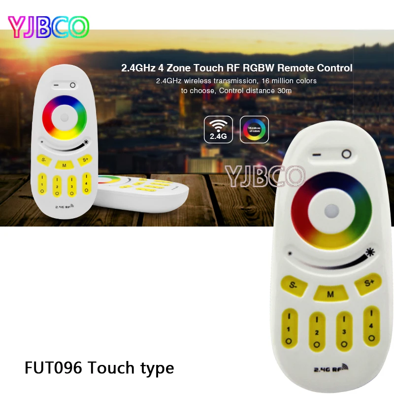 Miboxer FUT095/FUT096 2 4G кнопка/сенсорный экран RGBW РФ 4-зоны Беспроводной светодиодный