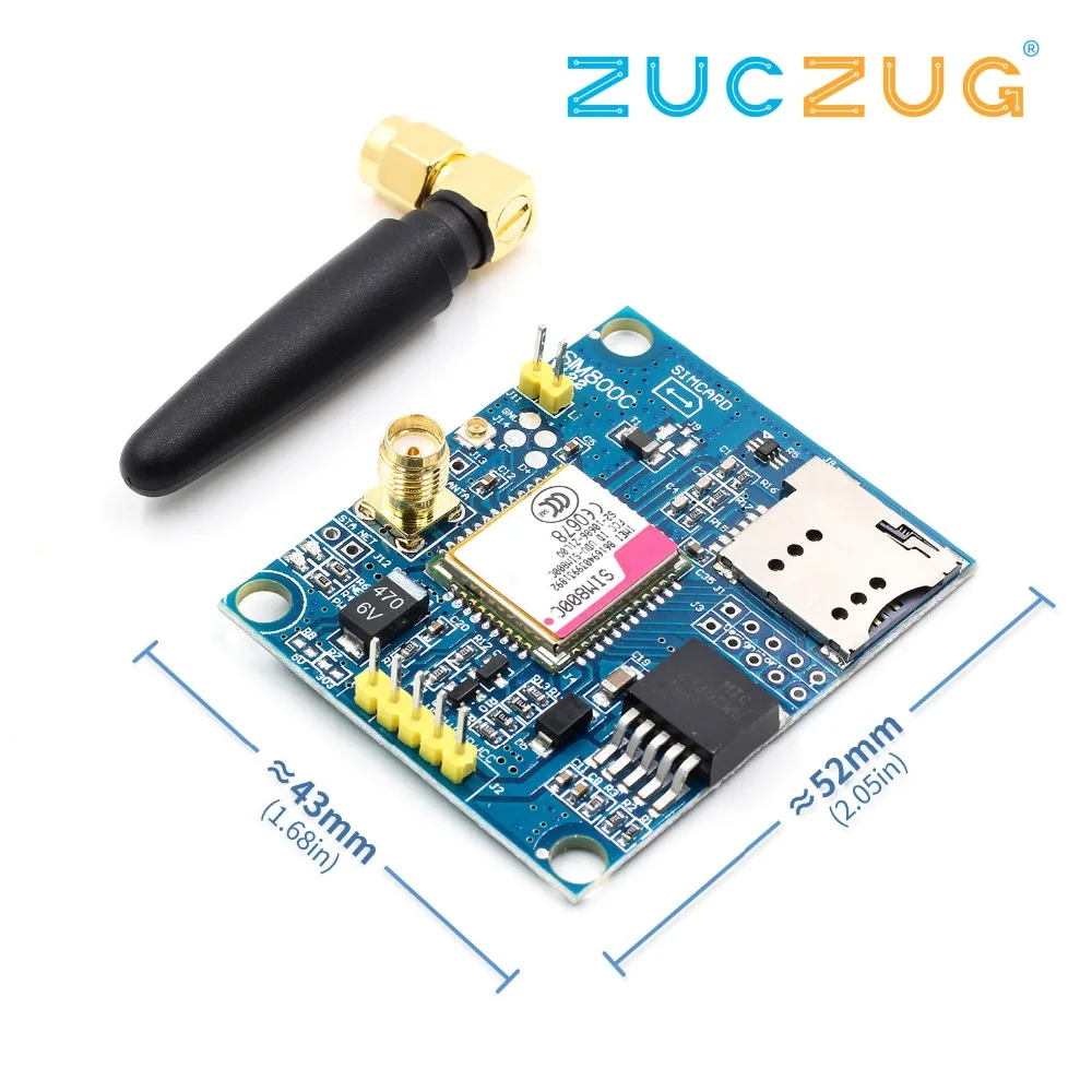SIM800C макетная плата GSM модуль Поддержка сообщений Bluetooth TTS DTMF Quad band|Интегральные
