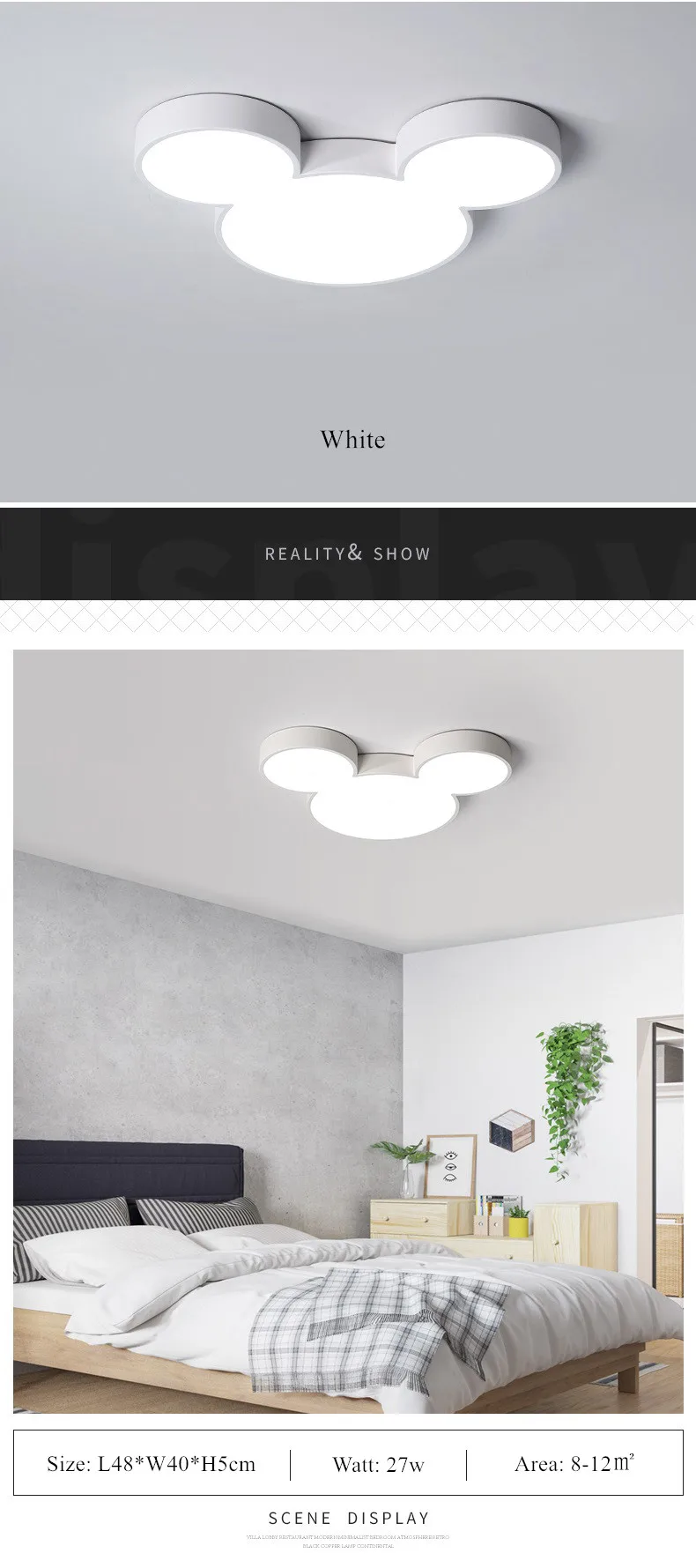 DAR красочные люстры Микки Lustre Luminaria ультра тонкие Современные светодиодные люстры потолочные светильники для детской комнаты спальни