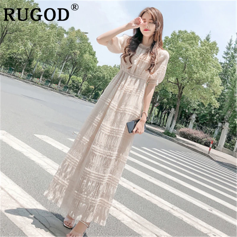 Женское длинное платье RUGOD корейский стиль|Женские платья| |