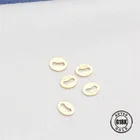 Высокое качество Настоящее Твердое 18 К золото AU750 стальное уплотнение соединители аксессуары застежки соединения для ожерелья браслета DIY Пряжка бирка