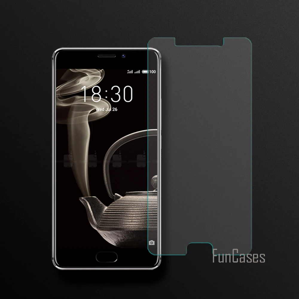 Полное покрытие из закаленного стекла для Meizu Pro 7 Plus Защитная пленка экрана 2.5D