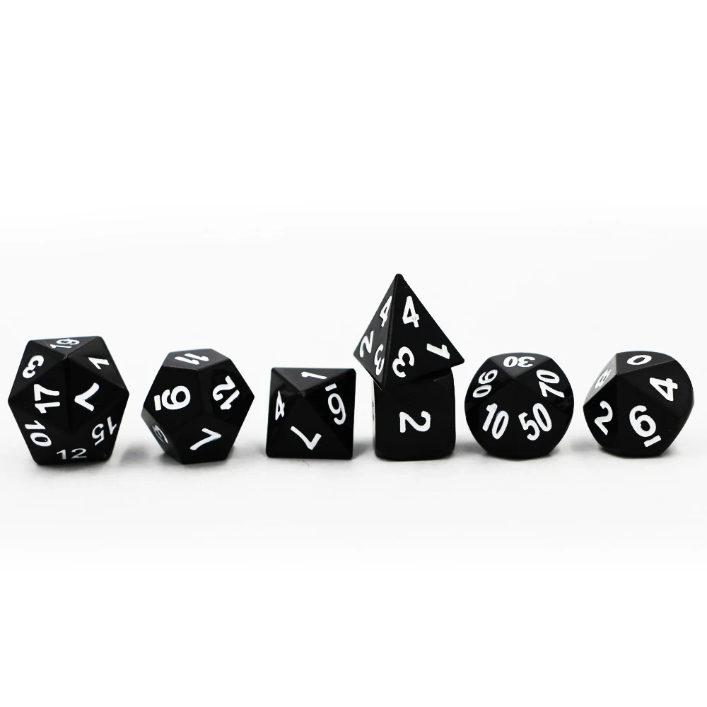 IMDG 7 шт./компл. креативная РПГ игра игральные кости многогранные металлические DND