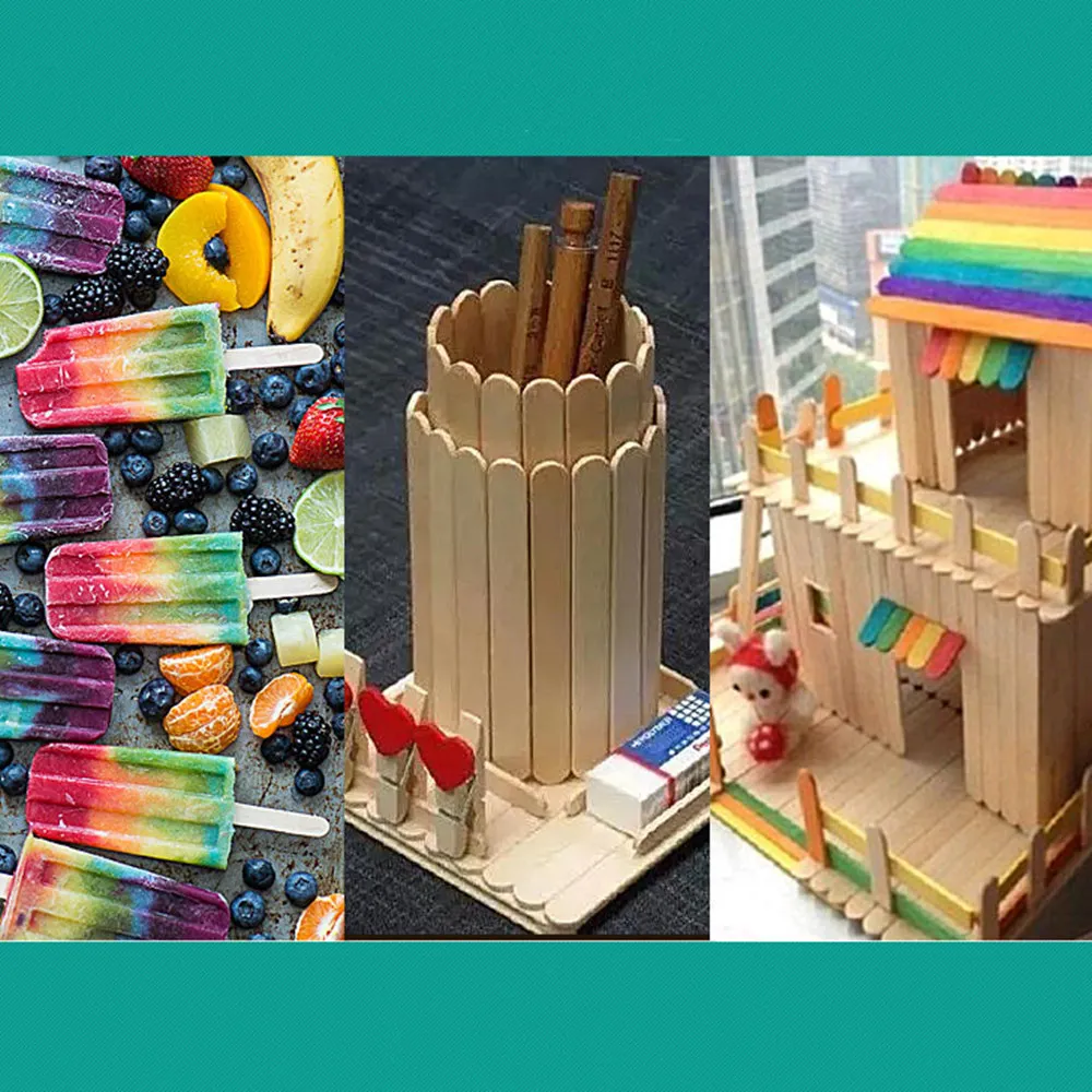 20 шт. DIY в виде мороженого Деревянные палки эскимо делая палочки оригинальная