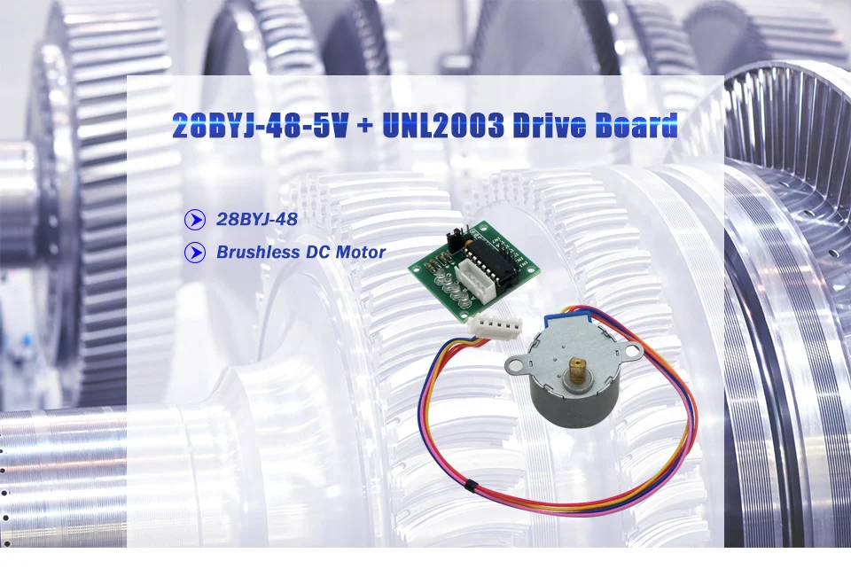 LUPULLEY 28BYJ-48 12 В/5 В шаговый двигатель UNL2003 драйвер платы шестерни Шаг двигатель четырехфазный пятипроводной CW/CCW Для Arduino DIY Набор