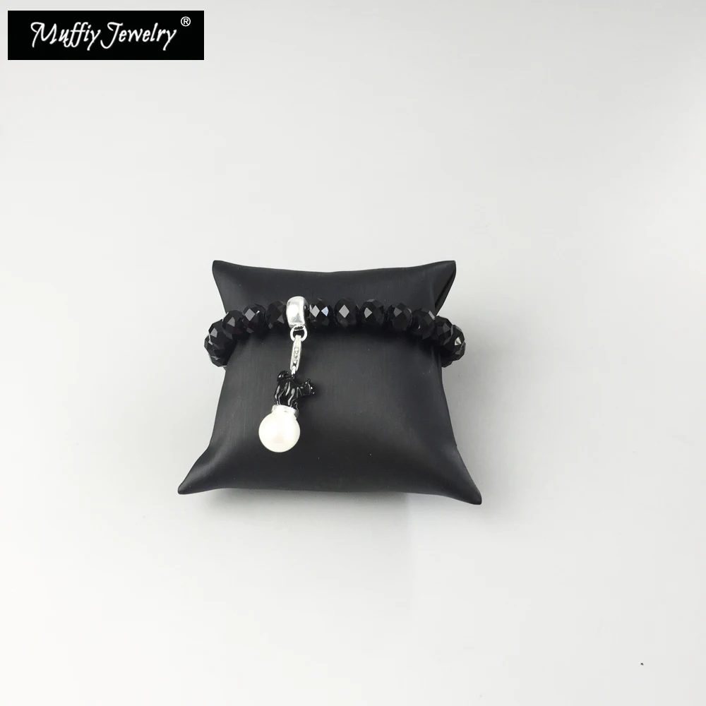 Браслет из черных бусин с вырезами модные украшения для женщин в европейском