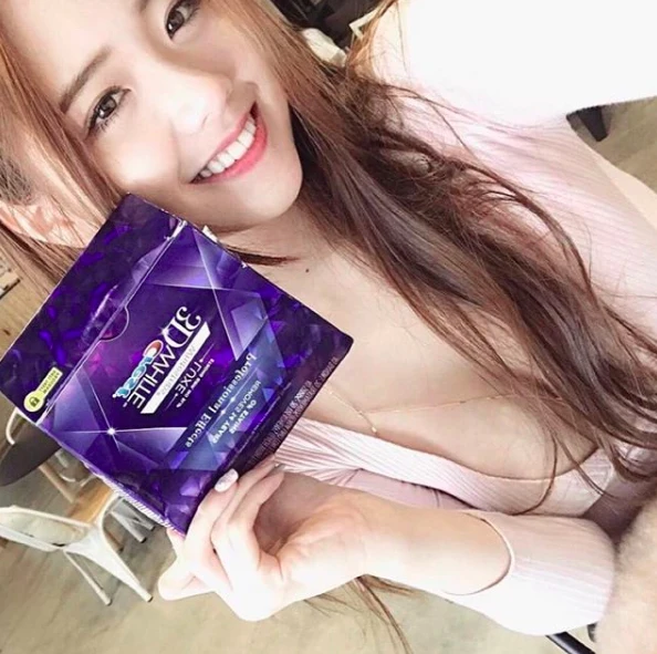 Гребень 3D белые зубы Whitestrips Luxe профессиональный эффект 1 коробка 20 Чехлы Гигиена полости рта Отбеливание зубов полоски