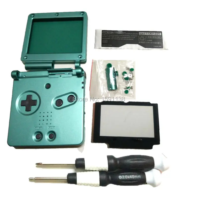 Новое поступление чехол для GBASP GameboyAdvance SP зеленый цвет полный корпус запасная