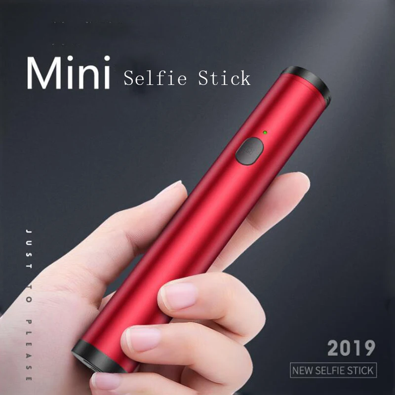 Мини селфи-Палка с Bluetooth, высоковыдвижной и компактный ручное держание монопод с 10-часовой Срок службы батареи для iPhone X/XR/8/8 Plus/7