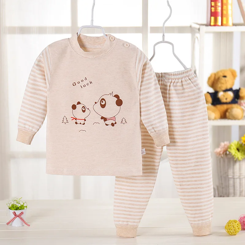 New Autumn Children Baby Boys Girls Clothing Sets Tracksuit 2PCS Cotton Sport Suit Cartoon T-Shirt+Pants Kids Clothes Set | Детская